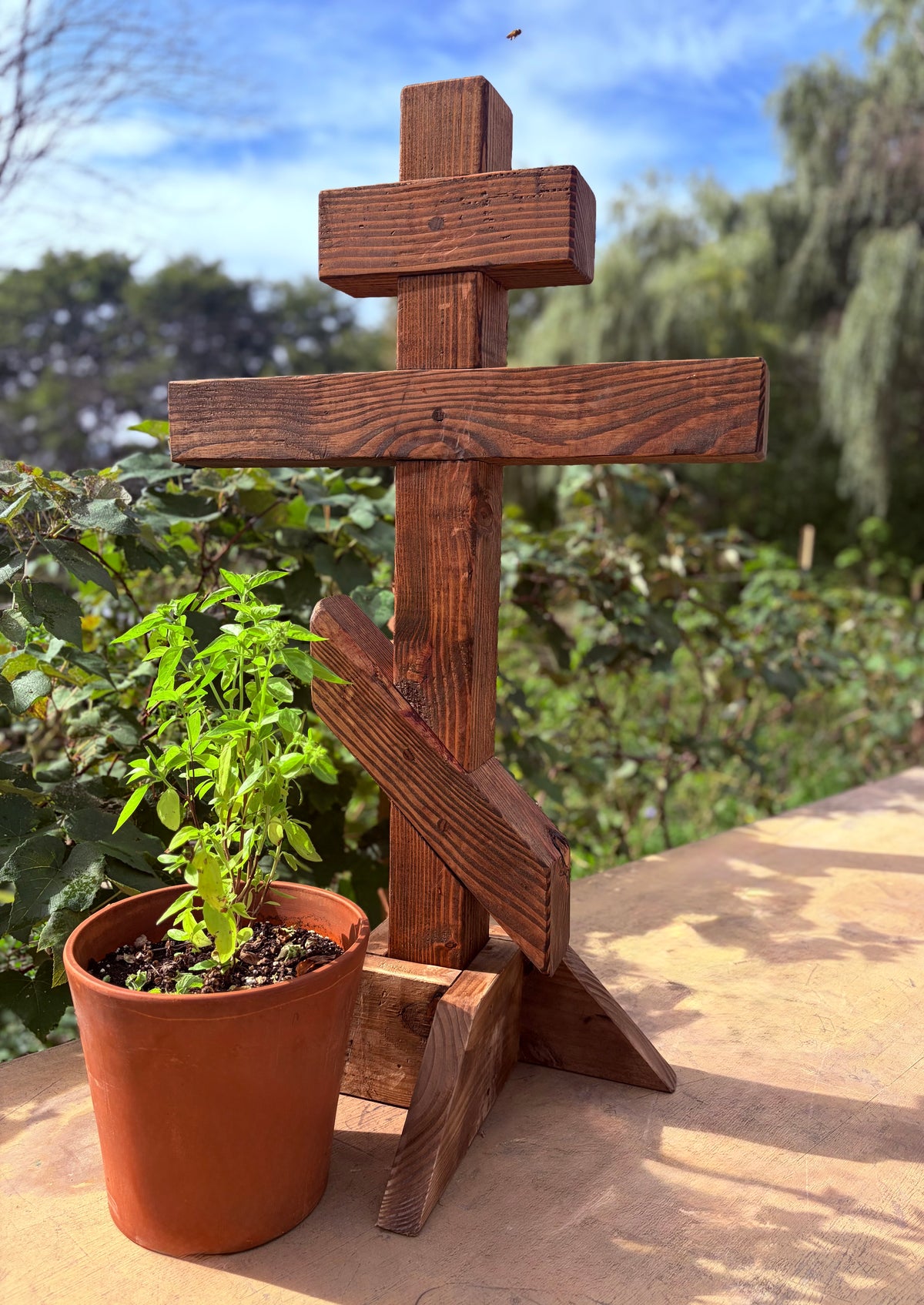 Handcrafted Timber Orthodox Cross
