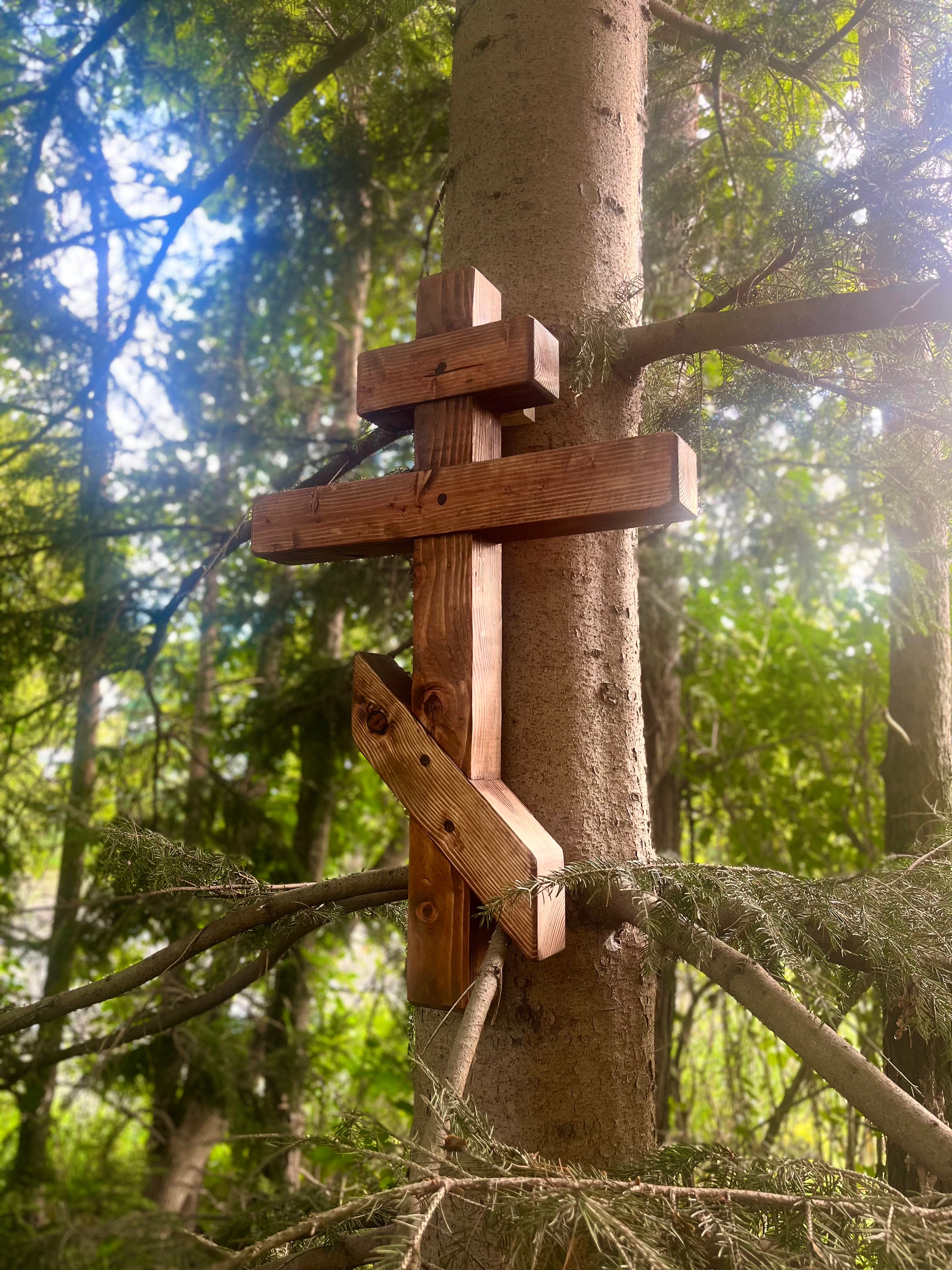 Handcrafted Orthodox Timber Cross